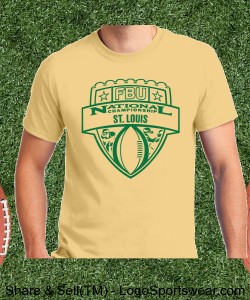 St. Louis - Vegas Gold Tee with Green Design Zoom